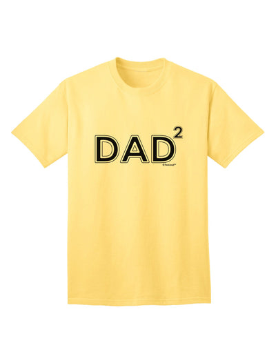 Dad Squared - Stylish Adult T-Shirt for Proud Fathers of Two-Mens T-shirts-TooLoud-Yellow-Small-Davson Sales