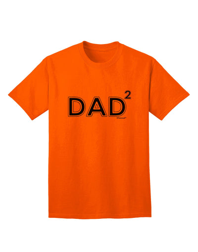 Dad Squared - Stylish Adult T-Shirt for Proud Fathers of Two-Mens T-shirts-TooLoud-Orange-Small-Davson Sales