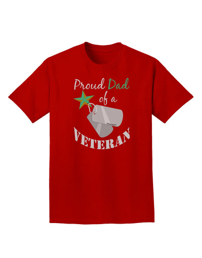 Dad of Veteran Adult Dark T-Shirt-Mens T-Shirt-TooLoud-Red-Small-Davson Sales