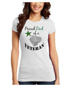 Dad of Veteran Juniors T-Shirt-Womens Juniors T-Shirt-TooLoud-White-Juniors Fitted X-Small-Davson Sales