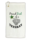 Dad of Veteran Micro Terry Gromet Golf Towel 16 x 25 inch-Golf Towel-TooLoud-White-Davson Sales