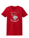 Dad of Veteran Womens Dark T-Shirt-TooLoud-Red-X-Small-Davson Sales