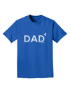 Dad to the Fourth Power - Dad of Four Adult Dark T-Shirt-Mens T-Shirt-TooLoud-Royal-Blue-Small-Davson Sales