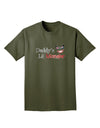 Daddys Lil Monster Adult Dark T-Shirt-Mens T-Shirt-TooLoud-Military-Green-Small-Davson Sales