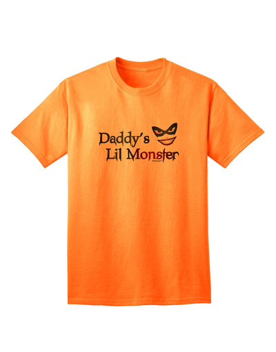 Daddys Lil Monster Adult T-Shirt-unisex t-shirt-TooLoud-Neon-Orange-Small-Davson Sales