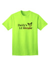 Daddys Lil Monster Adult T-Shirt-unisex t-shirt-TooLoud-Neon-Green-Small-Davson Sales