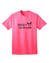 Daddys Lil Monster Adult T-Shirt-unisex t-shirt-TooLoud-Neon-Pink-Small-Davson Sales