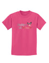 Daddys Lil Monster Childrens Dark T-Shirt-Childrens T-Shirt-TooLoud-Sangria-X-Small-Davson Sales