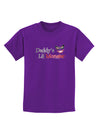 Daddys Lil Monster Childrens Dark T-Shirt-Childrens T-Shirt-TooLoud-Purple-X-Small-Davson Sales