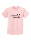 Daddys Lil Monster Childrens T-Shirt-Childrens T-Shirt-TooLoud-PalePink-X-Small-Davson Sales