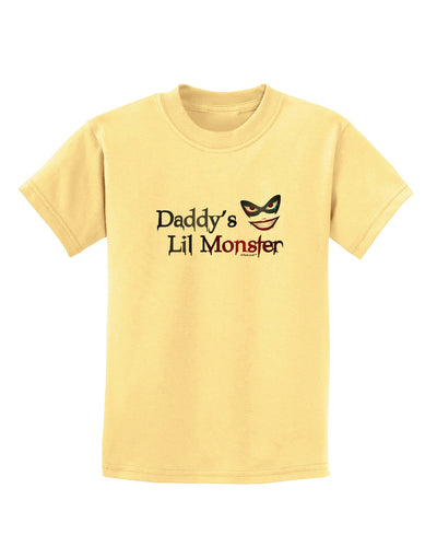 Daddys Lil Monster Childrens T-Shirt-Childrens T-Shirt-TooLoud-Daffodil-Yellow-X-Small-Davson Sales