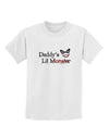Daddys Lil Monster Childrens T-Shirt-Childrens T-Shirt-TooLoud-White-X-Small-Davson Sales