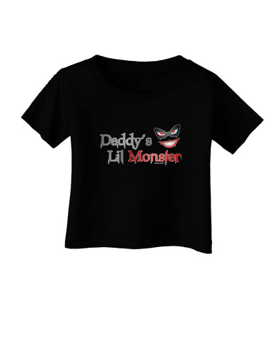 Daddys Lil Monster Infant T-Shirt Dark-Infant T-Shirt-TooLoud-Black-06-Months-Davson Sales