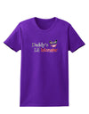 Daddys Lil Monster Womens Dark T-Shirt-TooLoud-Purple-X-Small-Davson Sales