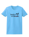 Daddys Lil Monster Womens T-Shirt-Womens T-Shirt-TooLoud-Aquatic-Blue-X-Small-Davson Sales