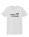 Daddys Lil Monster Womens T-Shirt-Womens T-Shirt-TooLoud-White-X-Small-Davson Sales