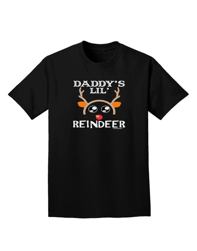 Daddy's Lil Reindeer Boy Adult Dark T-Shirt-Mens T-Shirt-TooLoud-Black-Small-Davson Sales