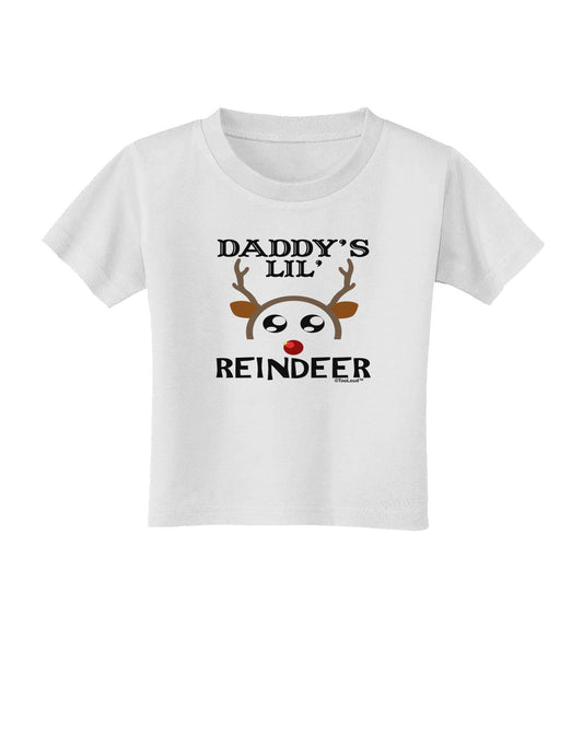 Daddy's Lil Reindeer Boy Toddler T-Shirt-Toddler T-Shirt-TooLoud-White-2T-Davson Sales