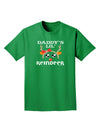 Daddy's Lil Reindeer Girl Adult Dark T-Shirt-Mens T-Shirt-TooLoud-Kelly-Green-Small-Davson Sales