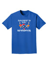 Daddy's Lil Reindeer Girl Adult Dark T-Shirt-Mens T-Shirt-TooLoud-Royal-Blue-Small-Davson Sales
