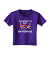 Daddy's Lil Reindeer Girl Toddler T-Shirt Dark-Toddler T-Shirt-TooLoud-Purple-2T-Davson Sales