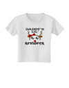 Daddy's Lil Reindeer Girl Toddler T-Shirt-Toddler T-Shirt-TooLoud-White-2T-Davson Sales