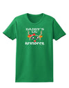 Daddy's Lil Reindeer Girl Womens Dark T-Shirt-TooLoud-Kelly-Green-X-Small-Davson Sales