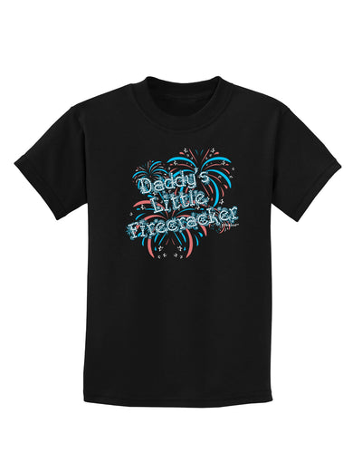 Daddy's Little Firecracker Childrens Dark T-Shirt-Childrens T-Shirt-TooLoud-Black-X-Small-Davson Sales