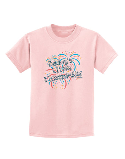 Daddy's Little Firecracker Childrens T-Shirt-Childrens T-Shirt-TooLoud-PalePink-X-Small-Davson Sales