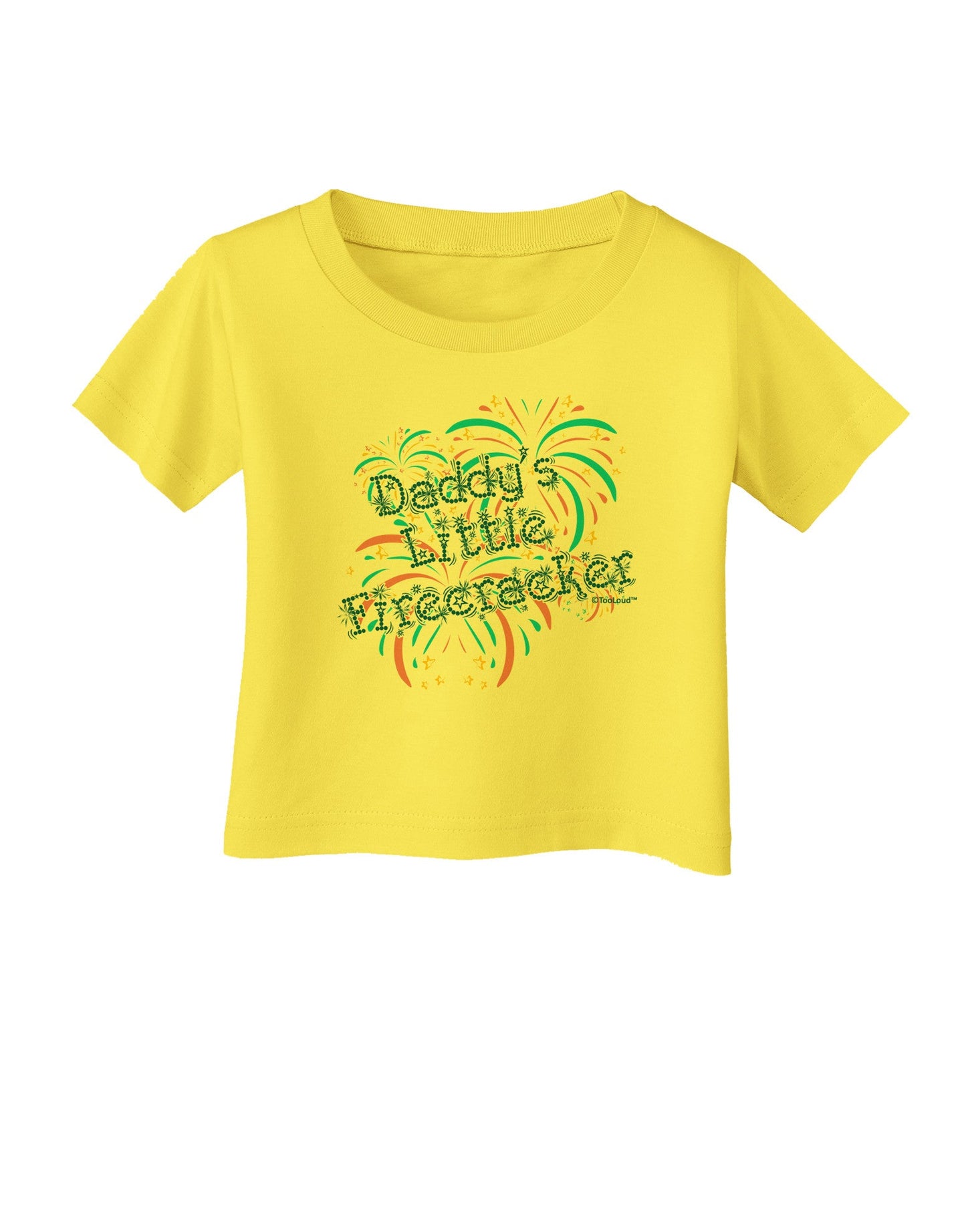 Daddy's Little Firecracker Infant T-Shirt-Infant T-Shirt-TooLoud-Yellow-06-Months-Davson Sales