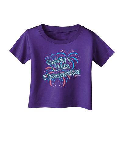 Daddy's Little Firecracker Infant T-Shirt Dark-Infant T-Shirt-TooLoud-Purple-06-Months-Davson Sales