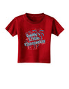 Daddy's Little Firecracker Toddler T-Shirt Dark-Toddler T-Shirt-TooLoud-Red-2T-Davson Sales