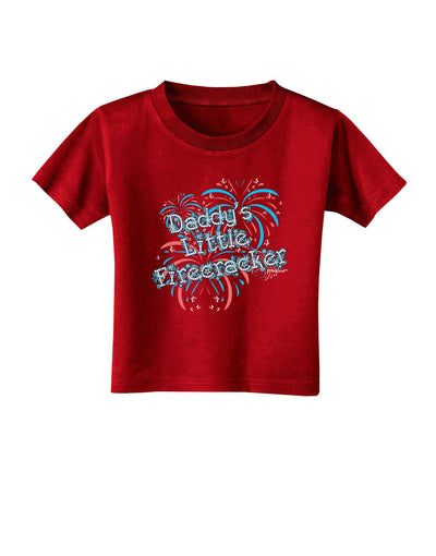 Daddy's Little Firecracker Toddler T-Shirt Dark-Toddler T-Shirt-TooLoud-Red-2T-Davson Sales