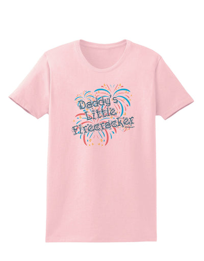 Daddy's Little Firecracker Womens T-Shirt-Womens T-Shirt-TooLoud-PalePink-X-Small-Davson Sales