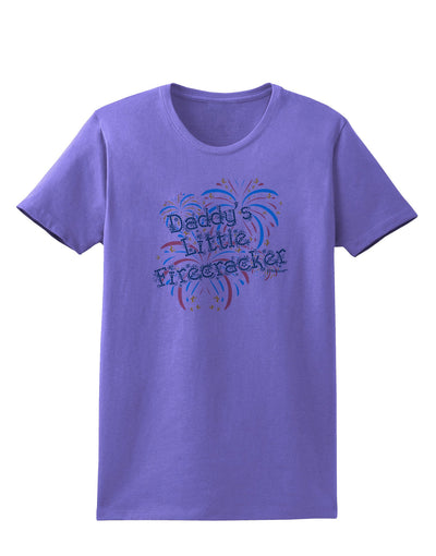 Daddy's Little Firecracker Womens T-Shirt-Womens T-Shirt-TooLoud-Violet-X-Small-Davson Sales