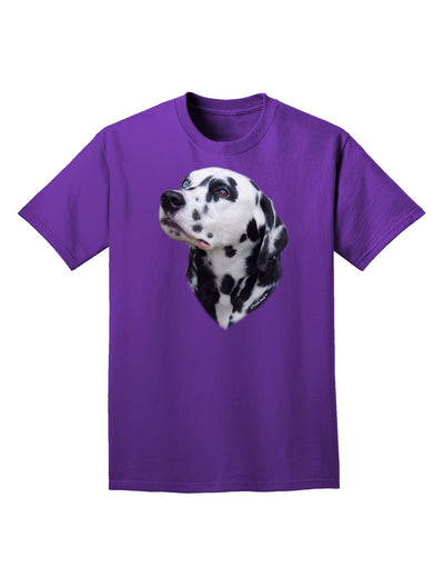 Dalmatian Portrait Adult Dark T-Shirt by TooLoud-Mens T-Shirt-TooLoud-Purple-Small-Davson Sales