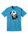 Dalmatian Portrait Adult Dark T-Shirt by TooLoud-Mens T-Shirt-TooLoud-Turquoise-Small-Davson Sales