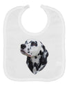 Dalmatian Portrait Baby Bib by TooLoud