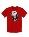 Dalmatian Portrait Childrens Dark T-Shirt by TooLoud-Childrens T-Shirt-TooLoud-Red-X-Small-Davson Sales