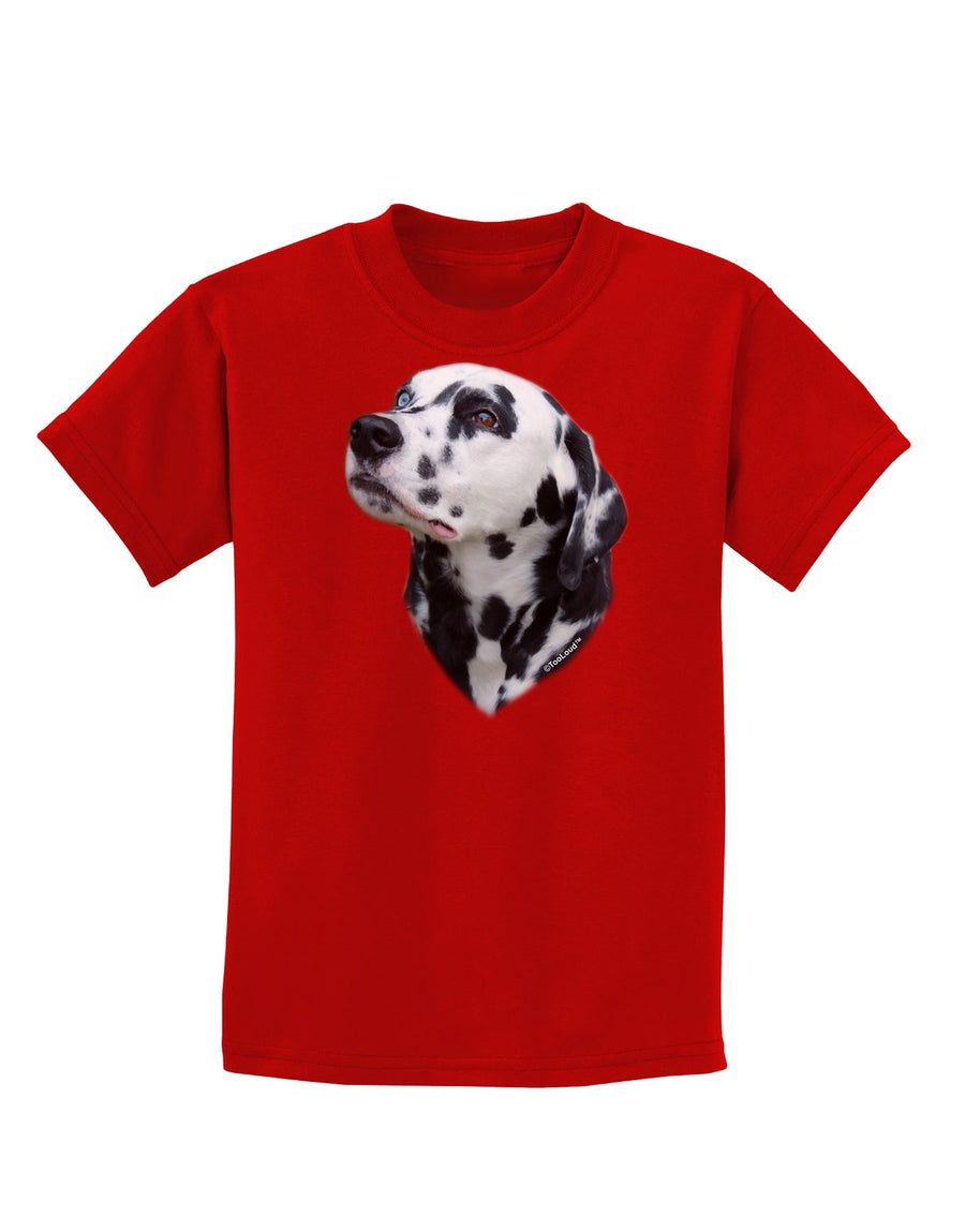 Dalmatian Portrait Childrens Dark T-Shirt by TooLoud-Childrens T-Shirt-TooLoud-Black-X-Small-Davson Sales