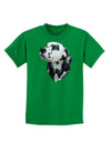 Dalmatian Portrait Childrens Dark T-Shirt by TooLoud-Childrens T-Shirt-TooLoud-Kelly-Green-X-Small-Davson Sales