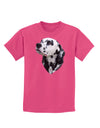 Dalmatian Portrait Childrens Dark T-Shirt by TooLoud-Childrens T-Shirt-TooLoud-Sangria-X-Small-Davson Sales