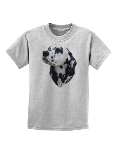 Dalmatian Portrait Childrens T-Shirt by TooLoud-Childrens T-Shirt-TooLoud-AshGray-X-Small-Davson Sales