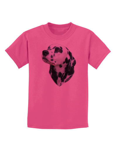 Dalmatian Portrait Childrens T-Shirt by TooLoud-Childrens T-Shirt-TooLoud-Sangria-X-Small-Davson Sales