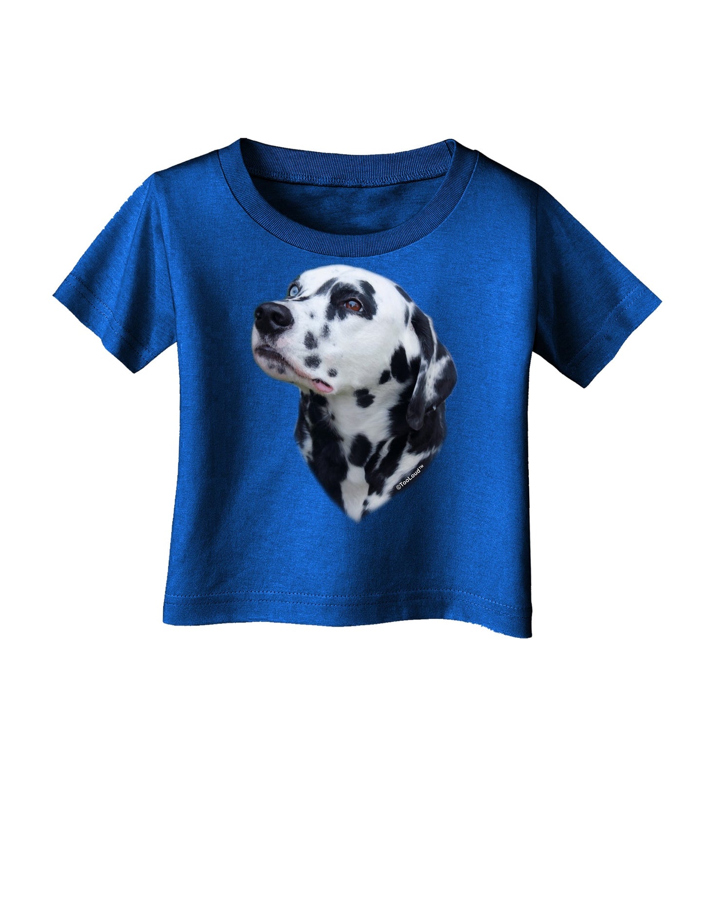 Dalmatian Portrait Infant T-Shirt Dark by TooLoud-Infant T-Shirt-TooLoud-Royal-Blue-06-Months-Davson Sales