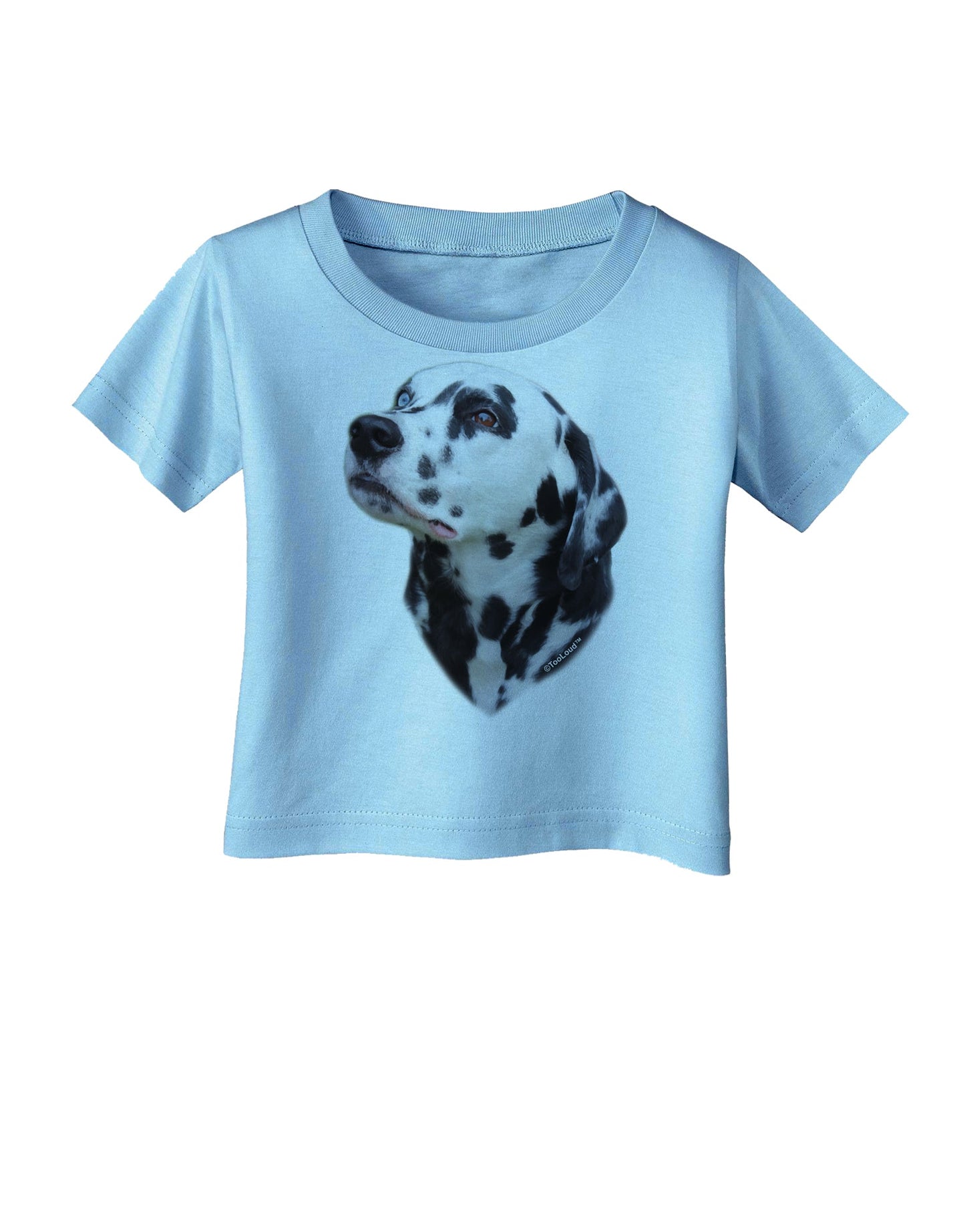 Dalmatian Portrait Infant T-Shirt by TooLoud-Infant T-Shirt-TooLoud-Aquatic-Blue-06-Months-Davson Sales