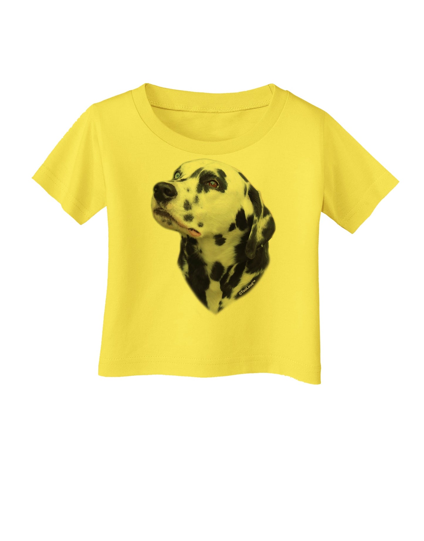 Dalmatian Portrait Infant T-Shirt by TooLoud-Infant T-Shirt-TooLoud-Yellow-06-Months-Davson Sales
