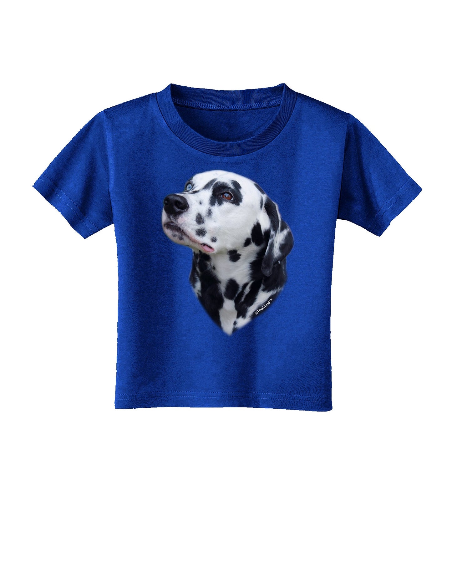 Dalmatian Portrait Toddler T-Shirt Dark by TooLoud-Toddler T-Shirt-TooLoud-Royal-Blue-2T-Davson Sales