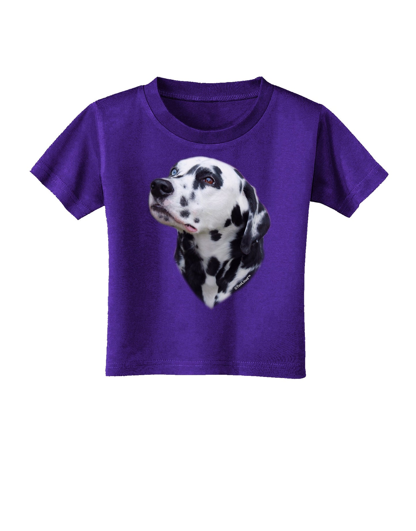 Dalmatian Portrait Toddler T-Shirt Dark by TooLoud-Toddler T-Shirt-TooLoud-Purple-2T-Davson Sales