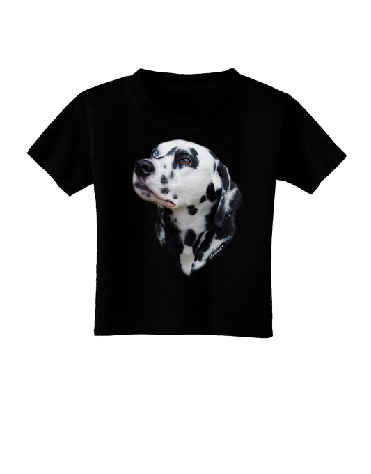 Dalmatian Portrait Toddler T-Shirt Dark by TooLoud-Toddler T-Shirt-TooLoud-Black-2T-Davson Sales